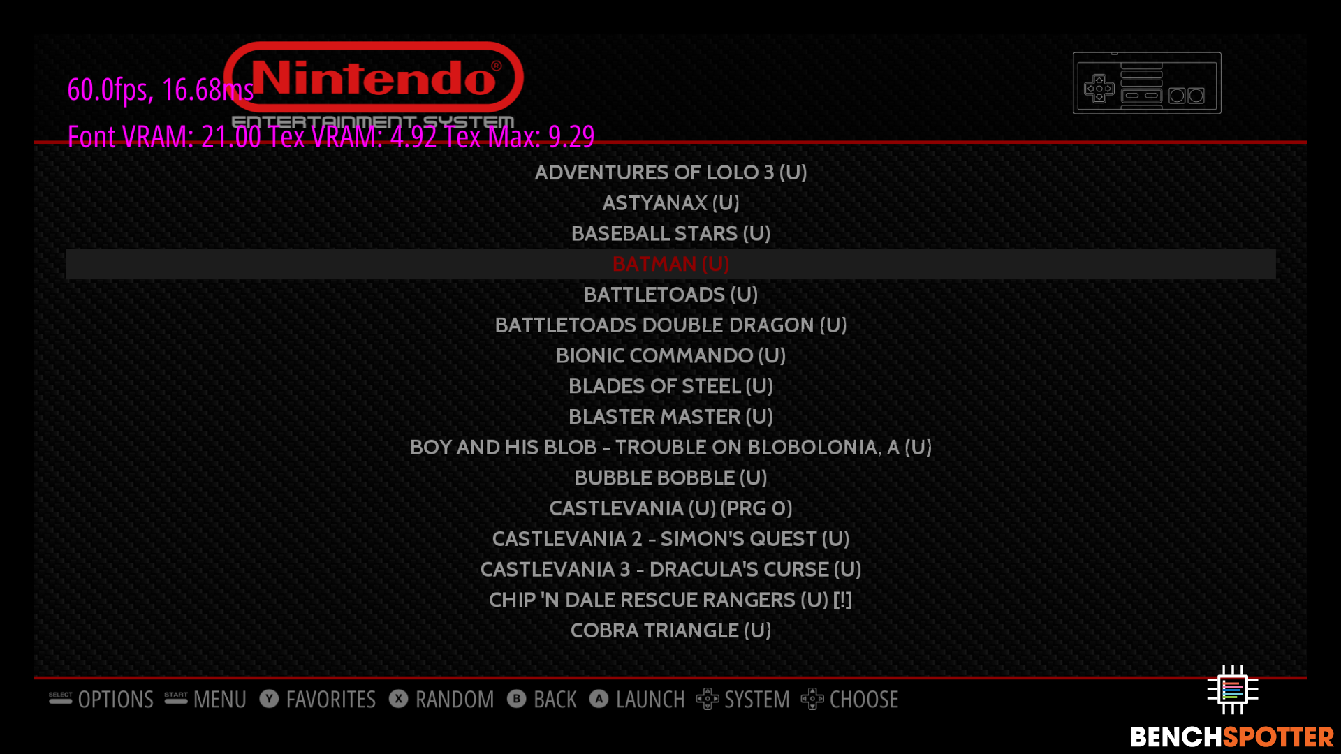 NES Menu